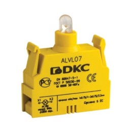 ALVL24 | Контактный блок с клеммными зажимами под винт со светодиодом на 24В DKC