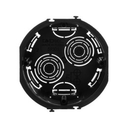 59301 | Подрозеточная коробка для сплошных стен, черная, под 2 модуля DKC
