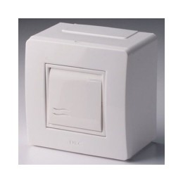 10002 | Коробка в сборе с выключателем, белая DKC