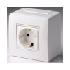 10482 | Коробка в сборе с силовой розеткой, белая DKC
