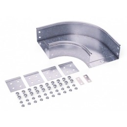 36041KHDZ | Угол CPO 90 горизонтальный 90° 100х100 в комплекте с крепежн. эл-тами, горячеоцинкованный DKC
