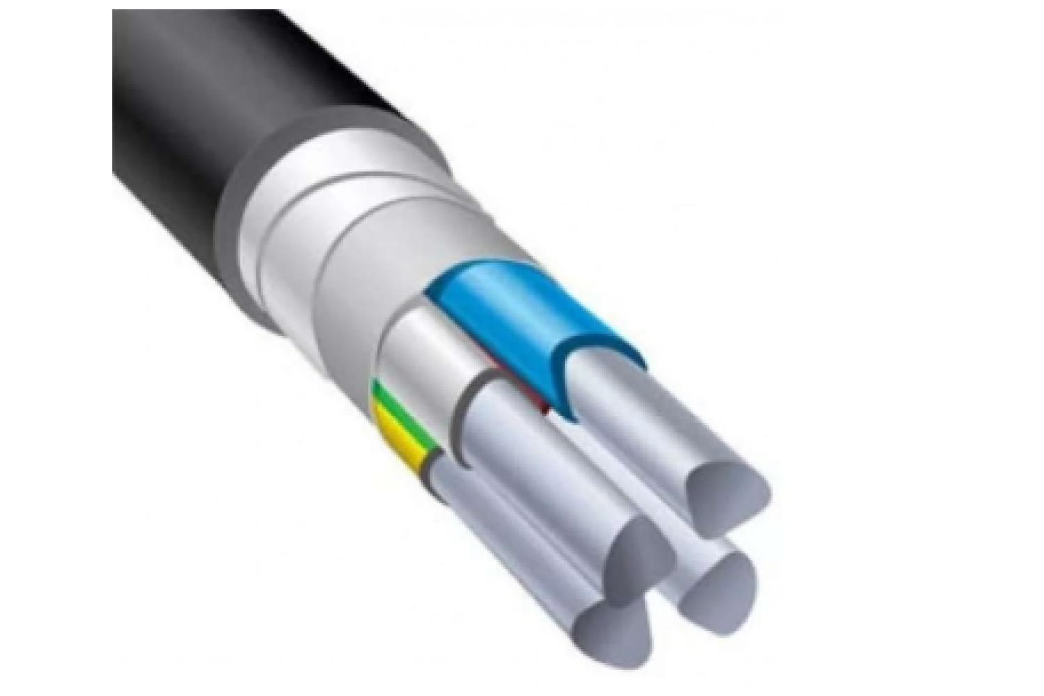 АПвБШп - это обозначение для алюминиевого силового кабеля с изоляцией и оболочкой из поливинилхлорида (ПВХ)